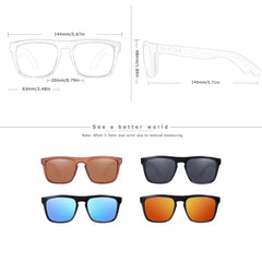 Polarized Fashion Bamboo Sun Glasses