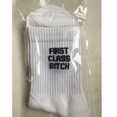 Humor Printed Crew Socks